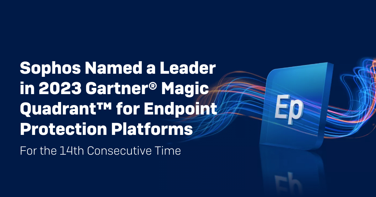 Sophos nombrado Líder en el Gartner®️ Magic Quadrant™️ 2023 para Plataformas de Protección de Endpoints